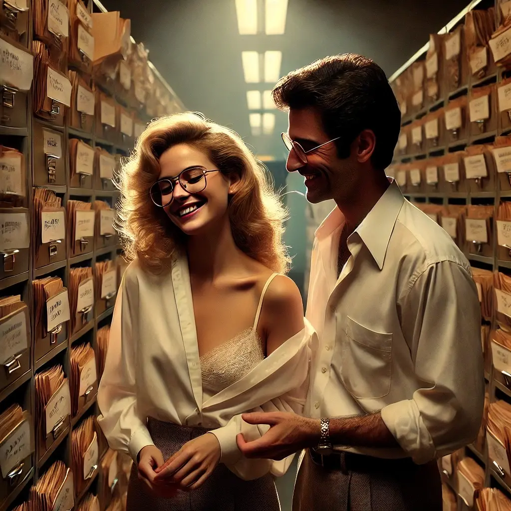 Büro – Archiv (04.1986) – Clara (38), Tony (28)